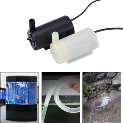 Aquarium Micro Water Air Pumps Submersible Motor Mini Super Silent For Fish Tank Fountain Accessory DC5V 100L/H