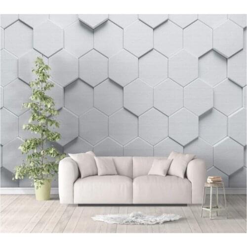 Custom mural 3d wallpaper geometric stereo abstract background wall simple Nordic living room bedroom wallpaper papel de parede