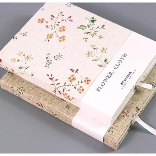 2021 New Fabric Notebook Notepad Small Fresh Diary Grid Blank This Grid This Hand Book Notebooks and Journals office supplies