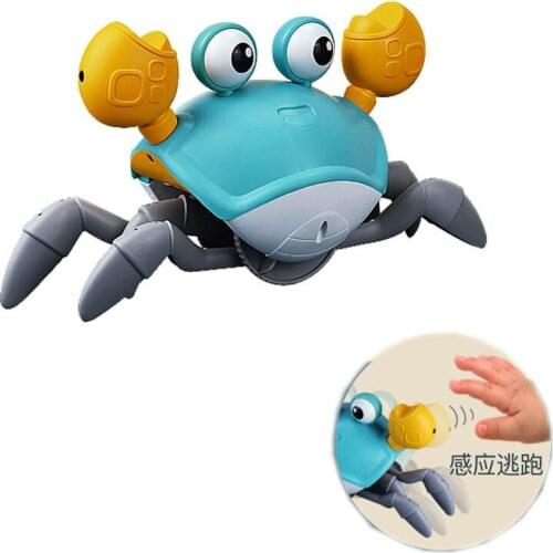 Educational Toys Crab Induction Escape Childrens Electric Toys Charging Glowing Music Induction Obstacles Automatic Avoidance