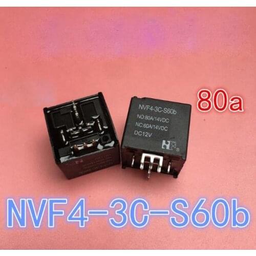 Relay NVF4-3C-S60b DC12V NVF4-3C-S60b-DC12V 12VDC DC12V 80A