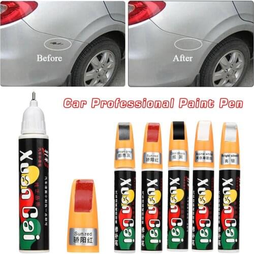5 Colors 12ml Car paint repair pencil Universal Car Body Scratch Repair Remover Paint Fix Pen Touch Up Pen Auto Care