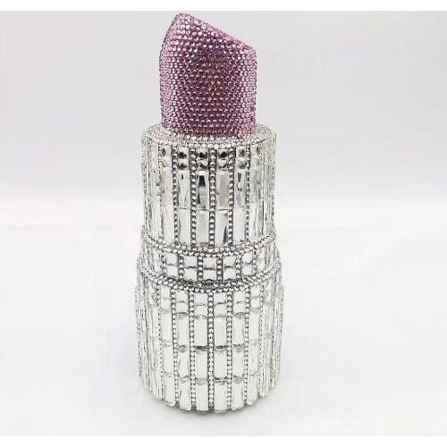 Bag For Women New Fashion Handbags Women Mini Lipstick Clutch Crystal Evening Bags Wedding Party Rhinestone Handbag Purse