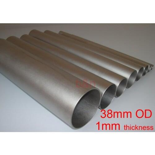 38mm OD 36mm ID 38*1*500 GR2 titanium tube TA2 titanium alloy pipe anti-corrosion auto vent pipe Thin-wall Ti tubing