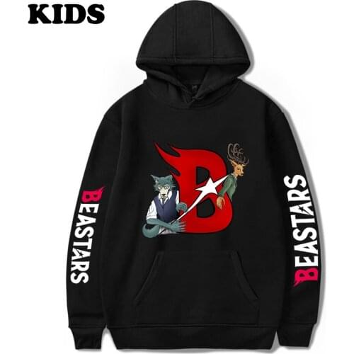 2 to 14 years old Childrens hoodie Beastars Sweatshirt Streetwear Boys Girls Tracksuit Print Casual Funny Hoodie Anime Clothes