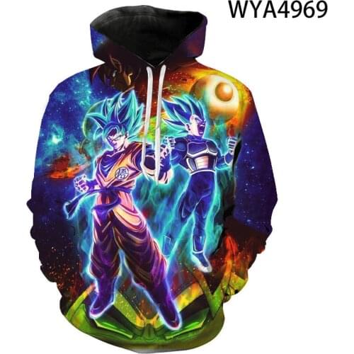 Anime Dragon 3D Print Hoodies Men Women Children Fashion DBZ Pullover Long Sleeve Boy Girl Kids Sweatshirts Streetwear Clothes