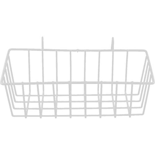 Nordic Style Grid Tall Storage Basket Metal Wire Hanging Basket for Kitchen Bathroom Home Storage/ Over The Cabinet with 2 Hooks