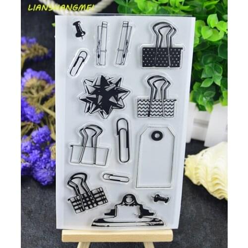 Clips Transparent Clear Silicone Stamp/Seal for DIY scrapbooking/photo album Decorative clear stamp sheets