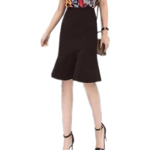 2020 Autumn Summer Women Skirt High Waist Casual Skirt Female Fashion Mermaid Mid Long Skirt Skirts Women S368