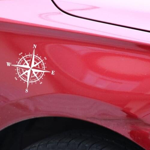 15cm*15cm Art Design Vinyl NSWE Compass Car Stickers Decals Black/White LX0E