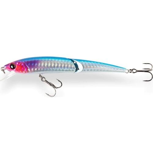 2 Sections Jointed Minnow Swimbait Suspending Lures for Fishing Hard Artificial Baits for Pike Bass 9110