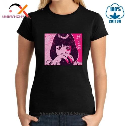 Camisa Quentin Tarantino Film Tee shirt female Pulp Fiction T Shirts women Mia Wallace TShirt Mia Goddamn Hope T-Shirt camisetas
