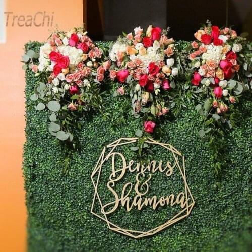 Wooden Decor Personalized Wedding Laser Cut Name Photo Prop Wall Sign Reception Decor Wedding Sign Hoop