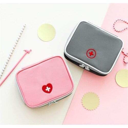 Travel Accessories Function Portable First Aid Kit Organizers Emergency Drug Cotton Fabric Medicine Bag Pill Case Splitters Box