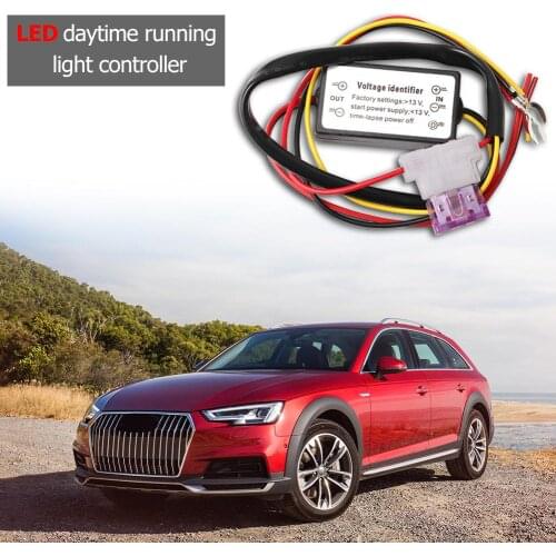 DRL Controller Automotive Automotive Led Daytime Running Light Relay Wiring Harness Dimmer On/Off 12-18V Fog Light Controller