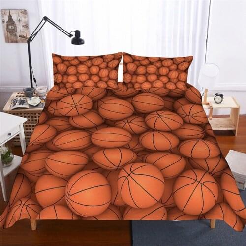 3D Quality American Football Soccer basketball Duvet Cover King Queen Full Twin Size Pillowcase Basketball Bedding Sets Queen