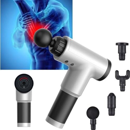 Massage Gun Deep Muscle Massager Muscle Pain Body Massage Exercising Relaxation Slimming Shaping Relief Noise Reduction Design