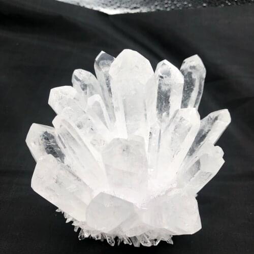 700-750g Natural White Crystal Cluster Quartz Crystal Health Healing Reiki Stone Raw Point Specimen Home Decor Raw Crystals