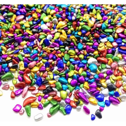 15g/lot 2-4MM Irregular Glass Fragments Beads Nail Art Crushed Glass Nail Stones Jewelry Making DIY Jewelry Accessories No Hole