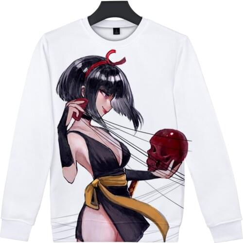 New Classic Men/women Shirt Clothes Long Sleeve Sweatshirts Harajuku Funny Top Hatless Sweatshirt Inuyasha 3D Casual Sweatshirts
