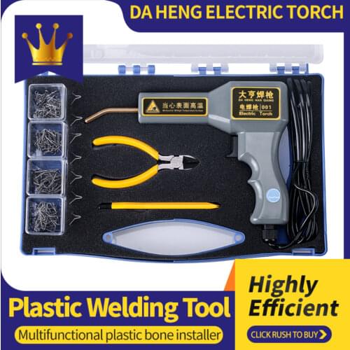 New Hot Stapler Car Bumper Plastic Welding Torch Hot Staplers Nailing Auto Body Tools ABS PVC Welder Cracks Repair Machine