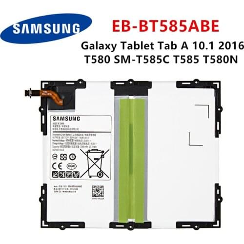 SAMSUNG Orginal Tablet EB-BT585ABE 7300mAh Battery For Samsung Galaxy Tablet Tab A 10.1 2016 T580 SM-T585C T585 T580N Batteries