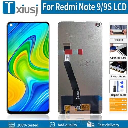 Original Display For Xiaomi Redmi Note 9 LCD Screen For Redmi Note 9s LCD Touch Screen Digitizer Assembly Screen Replacement