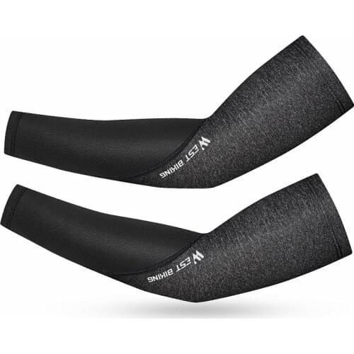 1Pair Sunscreen Anti-UV Arm Sleeves Cycling Ice Silk Fabric Running Sports Fitness Arm Warmers