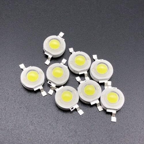 1000pcs/lot 1W High-power Lamp Beads 35mil 1W Led Imitation Lumens Aluminum Stand 120-130LM