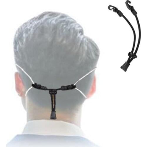 Mask Extender Anti-tightening Ear Protector Holder Mask Ear Rope Extenders Adjustment Buckle Black Non-slip Buckle
