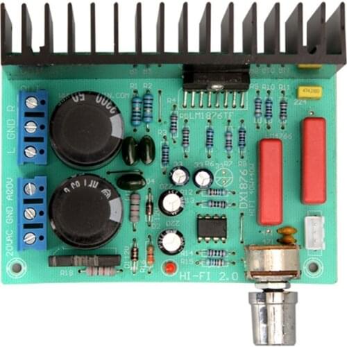 LM1876 2.0 Power Amplifier Audio Board 30Wx2 Stereo HIFI Sound Amplifier Speaker Home Theater DIY