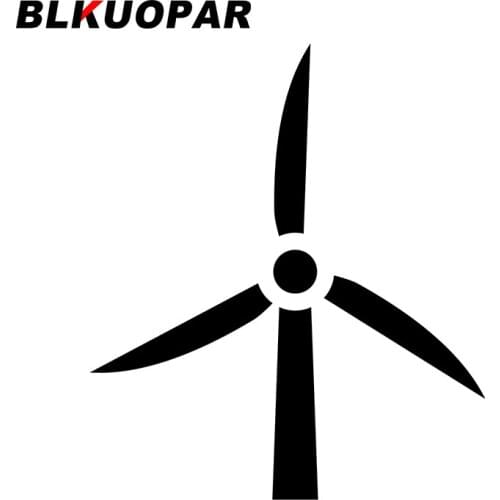 BLKUOPAR for Wind Turbine Car Stickers Sunscreen Creative Decals Scratch-Proof Simple Laptop Motorcycle Decor Car Label