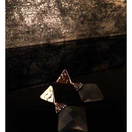 Dr Stone Natural Stone Women 'S Cat 'S Eye Stone roseAltın Plated Earrings RYL8 439800108