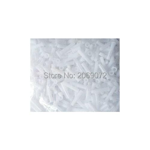 100pcs Masonry Rimless Nylon Wall Raw Plug Fixing For Bolts Screws 4mm