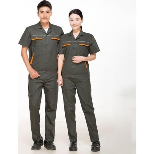 2021 Summer Work Clothing Men Women Factory Welding Auto Repair Workshop Tooling Uniform Breathable Construction Labor Coverall