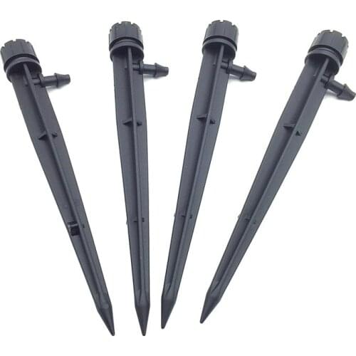 6PCS Black Adjustable Irrigation Drippers 360 Degree Drip System Emitter micro flow dripper drip head garden drip lawn Sprinkler