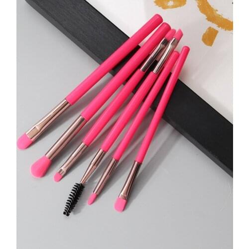 6Pcs Makeup Brushes Tool Set Cosmetic Powder Eye Shadow Foundation Blush Blending Beauty Make Up Brush Maquiagem