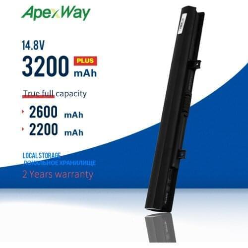 ApexWay 14.8V Laptop Battery PA5185U-1BRS PA5184U-1BRS For Toshiba Satellite C55 C55D C55T L55 L55D L55T Series 3200mAh 4 Cell