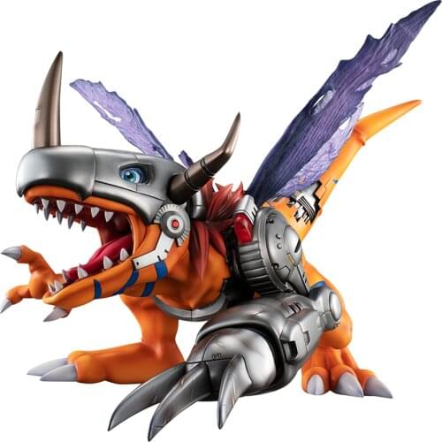 Bandai Digimon Adventure Megahouse G.E.M. Metal Greymon Action PVC Anime Figura Model Collection Kids Toys Decorative Ornament