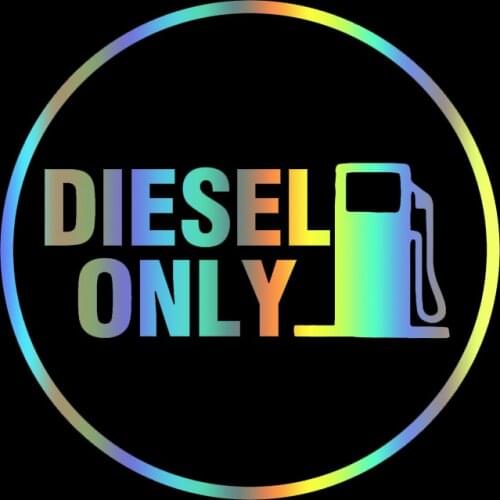 S51462# Various Sizes/Colors Car Stickers Vinyl Decal DIESEL ONLY DIESEL Fuel Motorcycle Decorative Accessories Creative