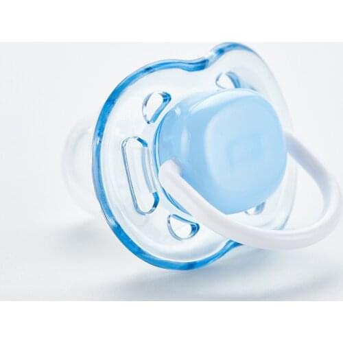 Baby Silicone Pacifier Soothing Infants Bite Chew Supplies Newborn Comfort Appease Nipple Flat Teat Pacifiers