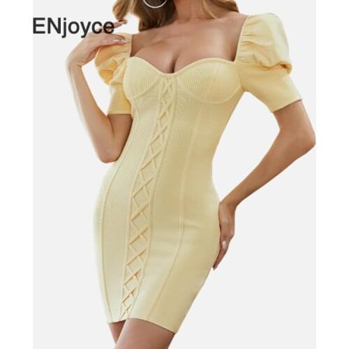 Модные трикотажные платья ENJOYCE China At AliExpress