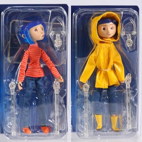 NECA Coraline & the Secret Door Coraline Model Figurals Brinquedos Action Figure