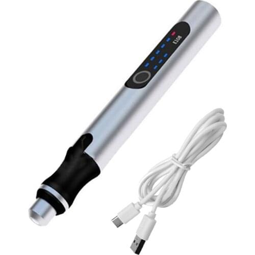 Engraving Pen Mini Electric Drill Pen LED Speed Display Carving Pen Engraving Machine Graver Tools Rechargeable Grinding Machine