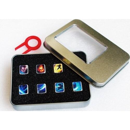 Keycap 7 8 Pcs League of Legends (LOL) Personality PBT Sublimation For Mechanical Gaming Keyboard GK64 SK87 GK61 GH60 PC Gamer