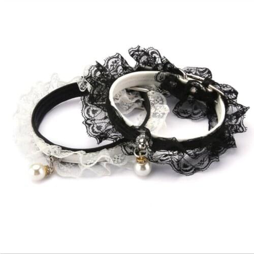 Kit cat collar Fashion Pet Collar Lace Bibs Cute Lace Pet Collar Bib Lovely Dog Cat Necklace Decor Collars for Small Dog