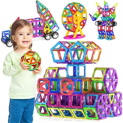Big Size and Mini Size Magnetic Designer Magnet Building Blocks Accessories Educational constructor Toys For Children
