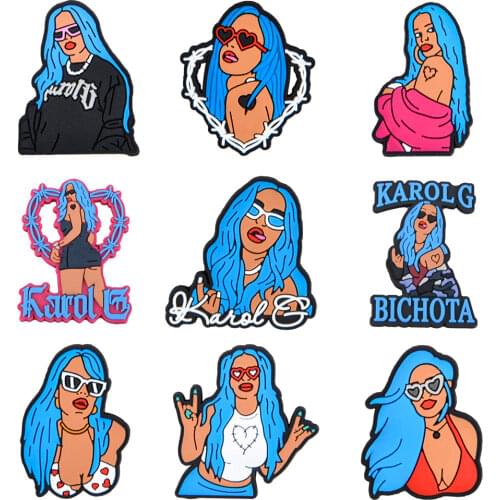 1PCS PVC Shoe Charms Croc JIBZ Boo/OMG/Black Panther Buckles Graden Shoes Accessories Croc Button JIBZ Charm Kids X-mas