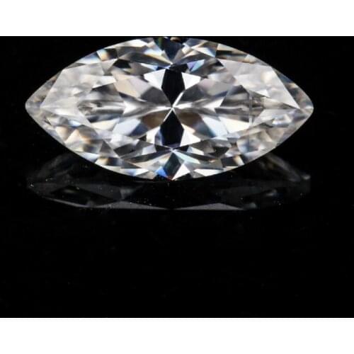 Olive-shaped Moissanite Loose Stone White D Color 3*5mm Jewelry DIY Material Gem Beads Customize