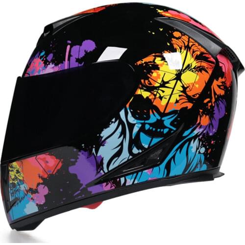 Full Face Helmet Motorcycle Casco Enduro MTB ATV Dirt Bike Downhill Casque Cross Scooter Cafe Racer Lion Capacete De Moto